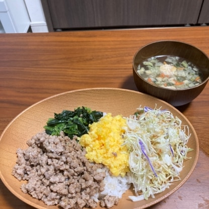 三色丼が食べたくなって作りました